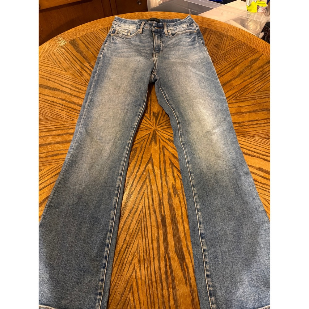 Buckle Black Fit No. 35 Bootcut Jeans Medium Wash Blue 27x30 Stretch Denim